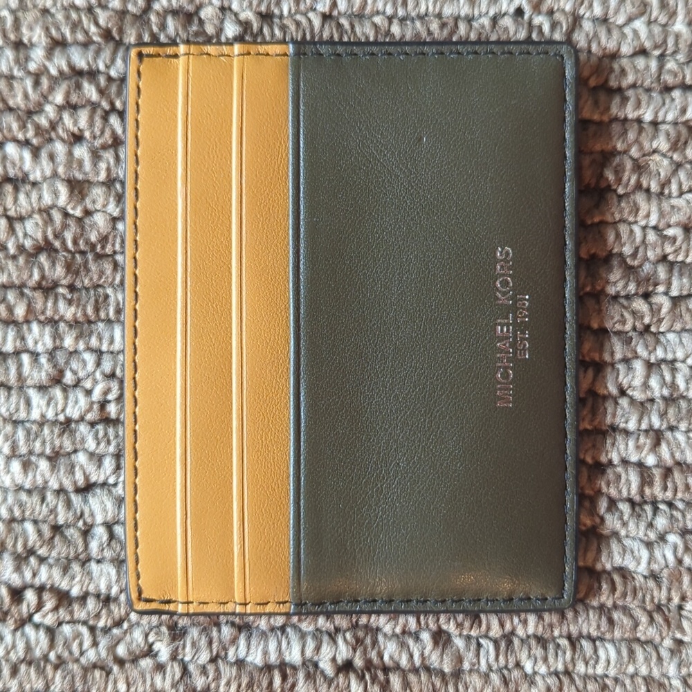 Michael Kors Leather Tall Card Case
